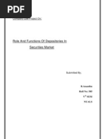 Download Role and Functions of Depositories in Securities Market by Ananthu Bahuleyan SN108596136 doc pdf