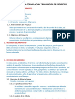 Esquema para La Formulacion y Evaluacion de Proyectos