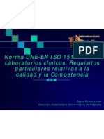 ISo 15189 Laboratorios clinicos
