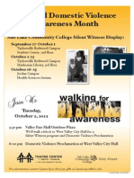 DVAwarenessWalk Flyer 09 2012