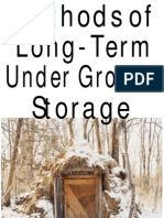 Methods of Long Term Under Ground Storage