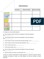 Exercícios de Revisão - Sólidos Geométricos