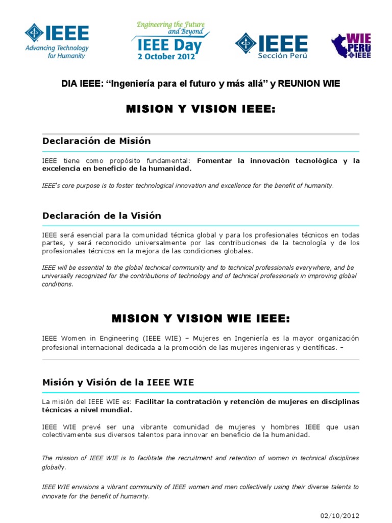 Día IEEE: Innovación y WIE | PDF