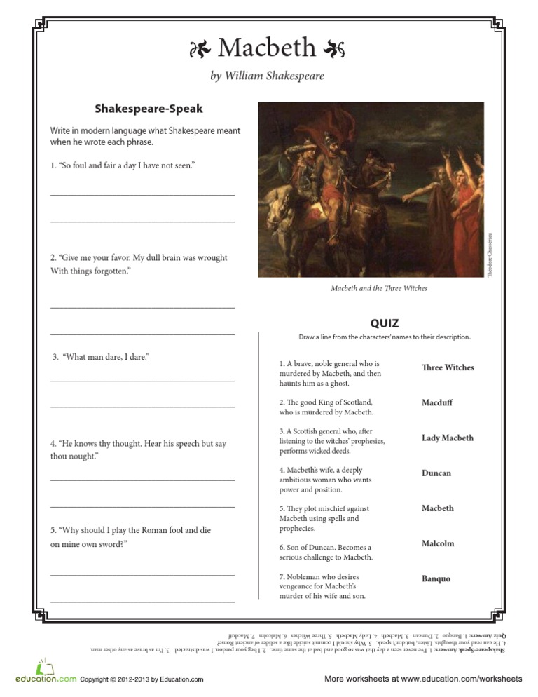 macbeth assignment pdf in english