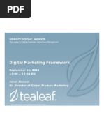 Digital Marketing Frame Work_Tealeaf