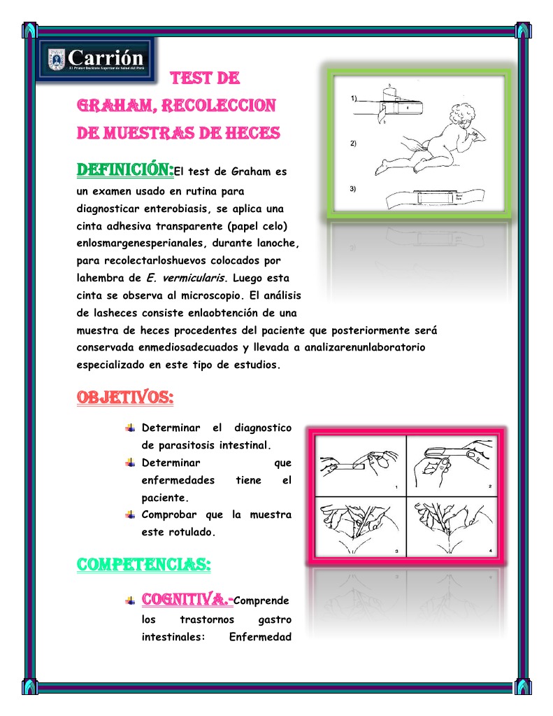 Test de Graham | Descargar gratis PDF | Heces | Medicina CLINICA