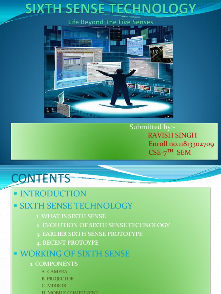 Sixth Sense Technology Augmented Reality Computer Vision