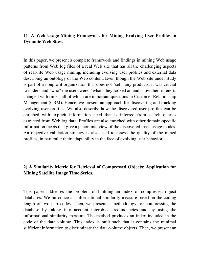 Web Usage Mining Framework Overview | PDF | Search Engine Indexing ...