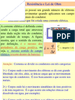 Aula 6 Corrente Resistencia e Lei de Ohm