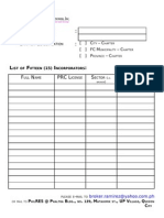 PhilRES Chapter Formation - List of Incorporators