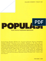 Populasi Volume 5, Nomor 1, Tahun 1994