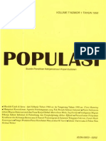 Populasi Volume 7, Nomor 1, Tahun 1996