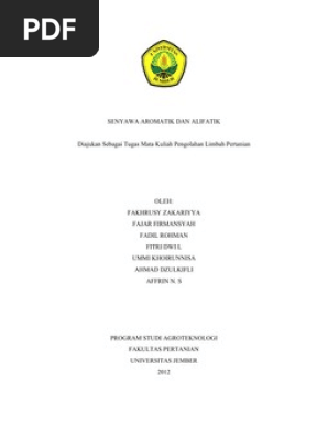 Senyawa Aromatik N Alifatik Pdf