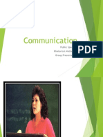 Communication: Public Speaking Rhetorical Methods & Group Presentations