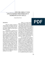 La fabricación del hielo y sus aplicaciones industriales y domésticas en Yecla.