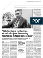 Diario del Alto Aragón entrevista a Ricardo Oliván (30/9/2012)