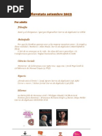 Novetats setembre 2012