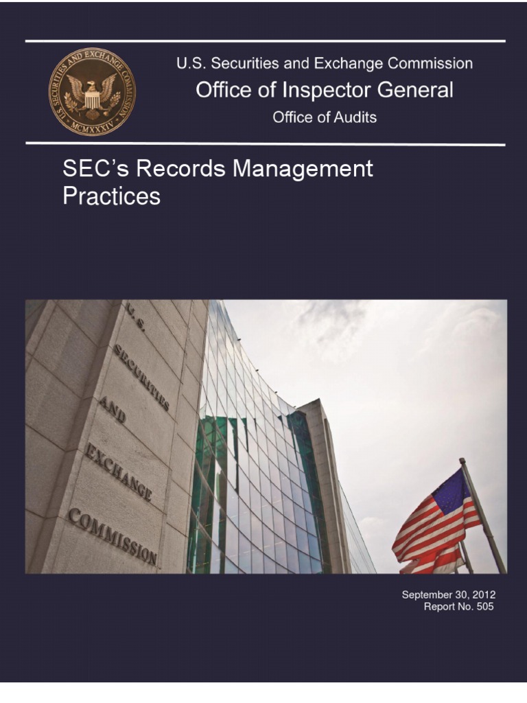 SEC's Records Management Practices | PDF