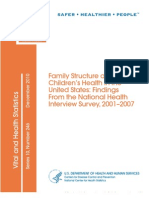 CDC Study Family Structure