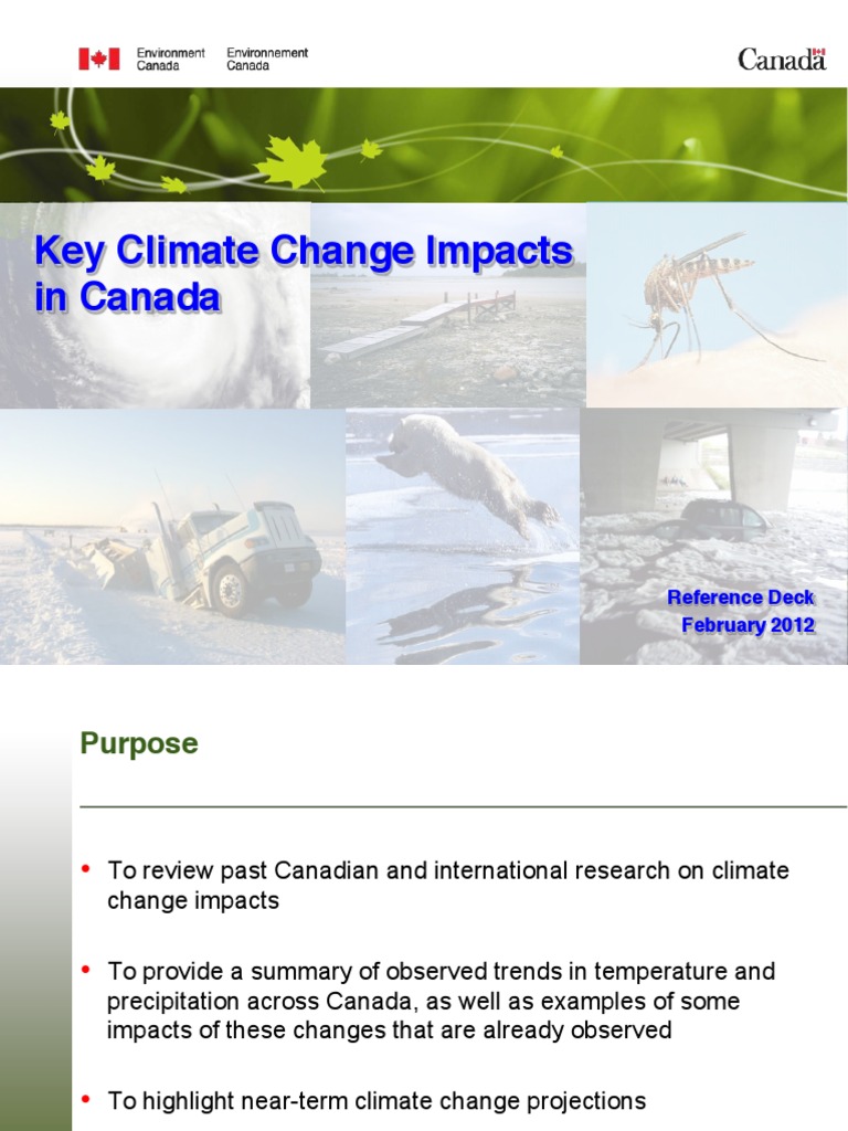 Key Climate Change Impacts in Canada | PDF | Climate | Climate Change