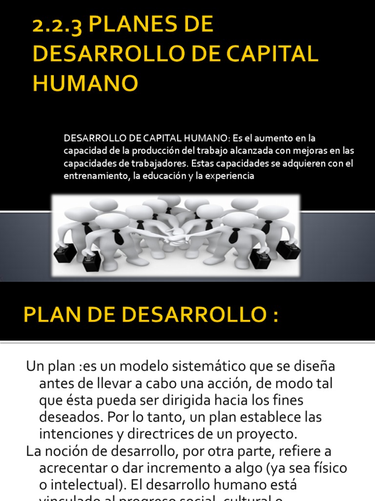 Planes de Desarrollo de Capital Humano-Jluis | Descargar gratis PDF