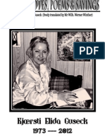 KJAERSTI ELIDA GUSECK, casual notes and poems etc