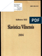 Sotirovic Slavistica Vilnensis 2004. Clanak Hrvatsko Srpski Sporovi Oko Jezika I Pisma U Trojednici