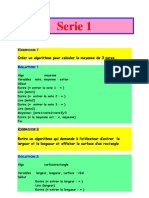 Serie d Algorithme