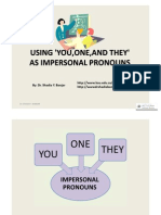 Download Using YouOneAnd They as Impersonal Pronouns by Dr Shadia SN10875728 doc pdf