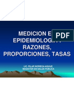 MEDICION EN EPIDEMIOLOGIA Razòn , Tasa, Prop.clas-5