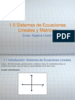 Sistemas de Ecuaciones Lineales y Matrices