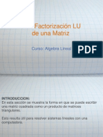 Factorizacion LU de Una Matriz