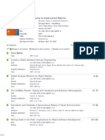 Software Engineering For Experimental Robotics - Davide Brugali Et Al