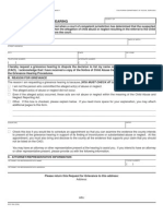 California Dept Social Services CACI Grievance Hearing Request - Gomez Form SOC834