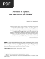 Petronio José Domingues. O movimento da negritude. um percurso histórico