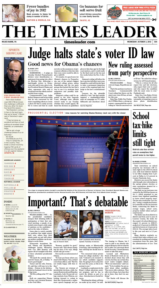 Times Leader 10-03-2012, PDF, Fox News