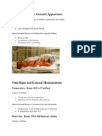 Normal Newborn: General Appearance: Temperature - Range 36.5 To 37 Axillary