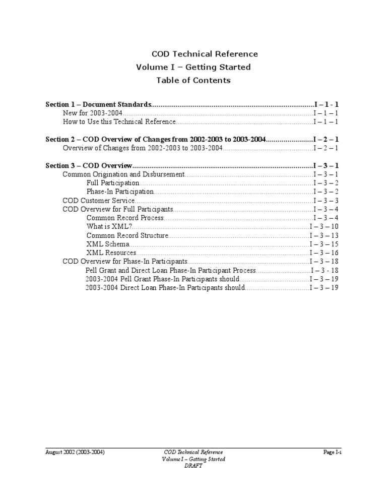 Description: Tags: 0304CODVol1TableofContentsv1pt0sd | PDF | Xml | Web ...