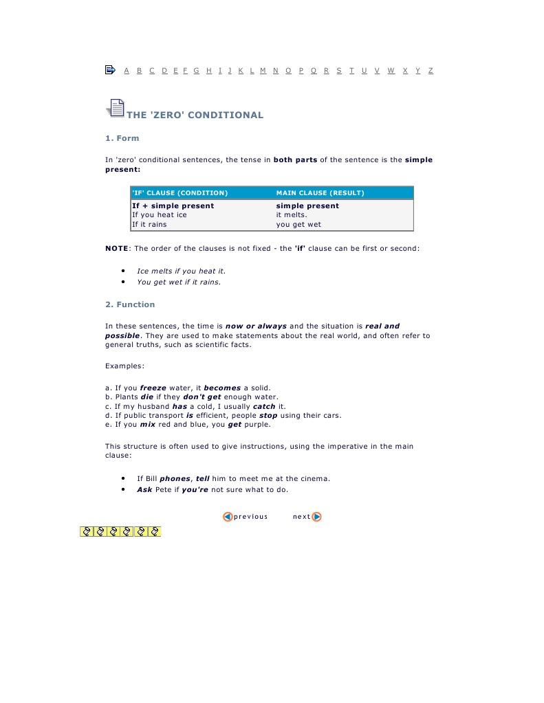 Understanding Zero Conditional Sentences | PDF | Language Arts & Discipline