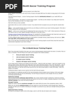 Weekly Football Training Schedule | PDF