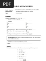 Lembar Kerja Siswa 5 (Barisan Geometri)