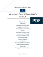 Word 2007-Level 1