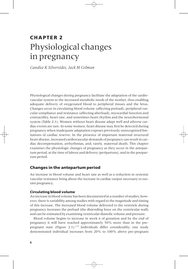Physiological Changes in Pregnancy | PDF