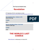 Revelation.the Food and Health Crisis 3.10.2012