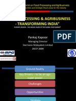 "Food Processing & Agribusiness - Transforming India": Pankaj Kapoor