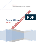 Current Affairs July 2012