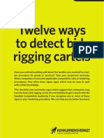 Twelve Ways To Detect Bid-Rigging Cartels