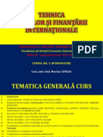 CURSUL NR. 1 - TEHNICA PLĂȚILOR ȘI FINANȚĂRII INTERNAȚIONALE