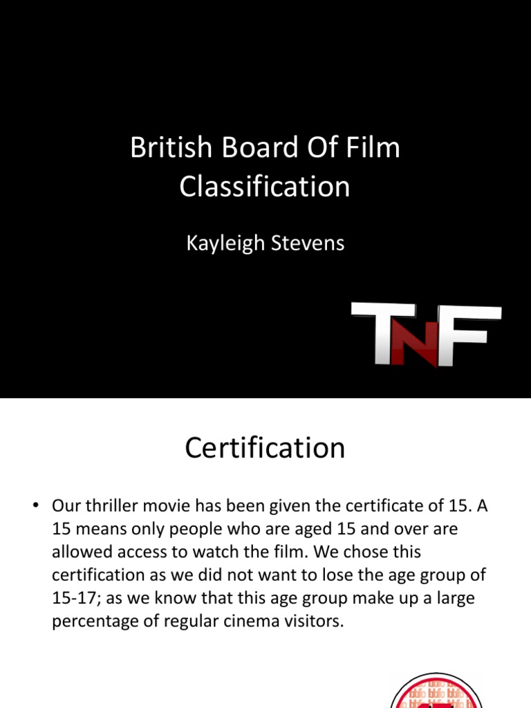 Understanding UK Film Ratings: 15 Certificate | PDF