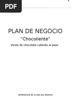 Download Plan de Negocio Venta de Chocolate Caliente by Edison Lopa SN108864431 doc pdf